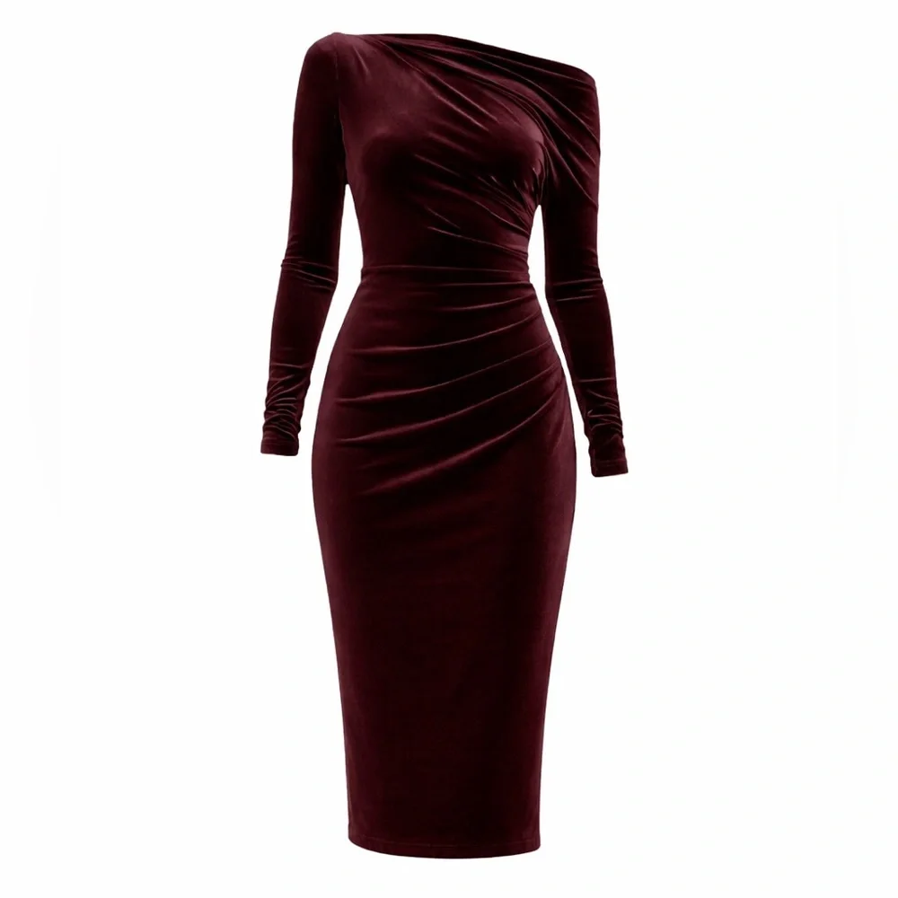 Lauren Ralph Lauren Velvet Sheath Dress – Size 6 – New With Tags - Picture 1 of 6